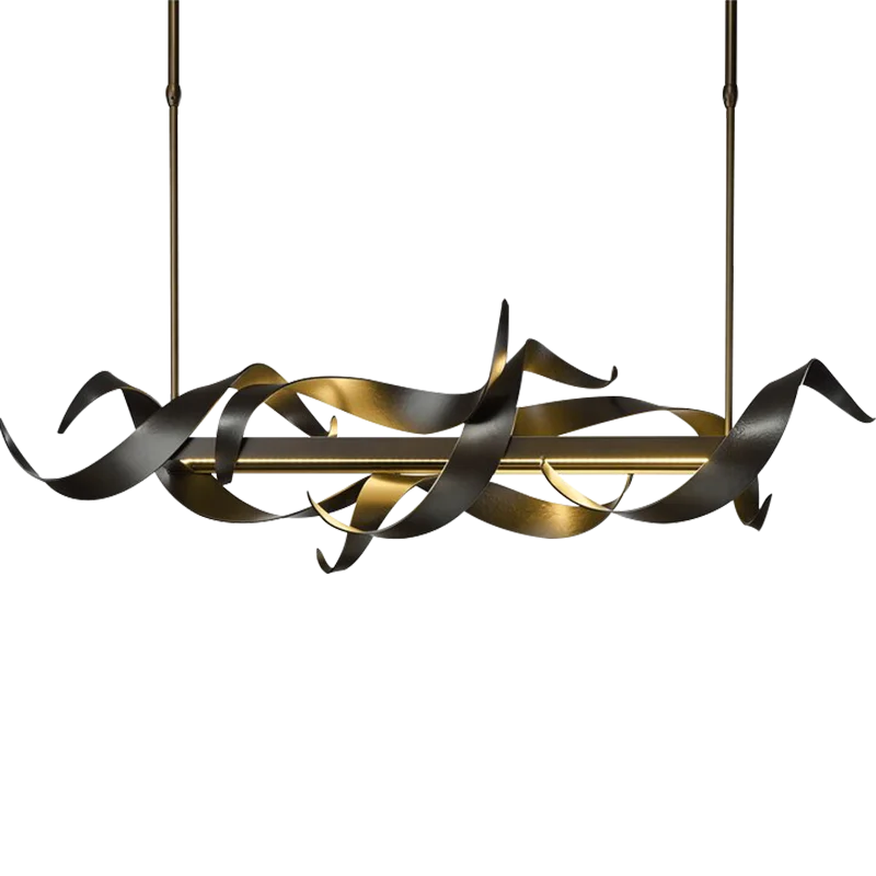 Twisted Ribbon LED Pendant Chandelier