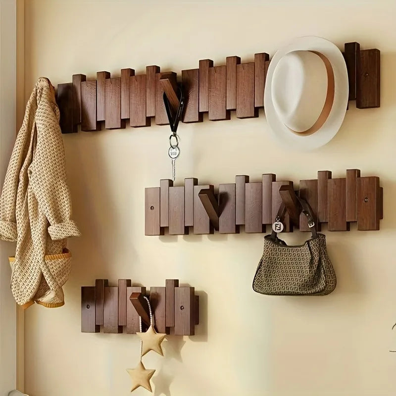 Piano-Key Wall Hook Rack