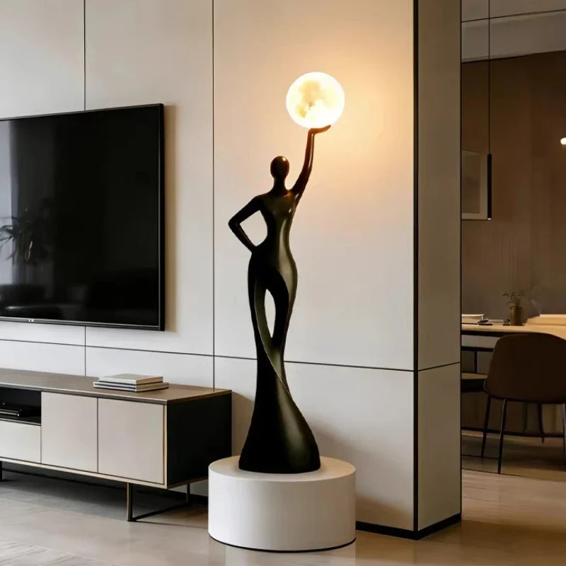 Large Floor Figure Resin Sculpture