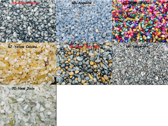Crystal Chips – Crystal Semi Tumbled Chips - Bulk Crystal - 2-6mm - MIX