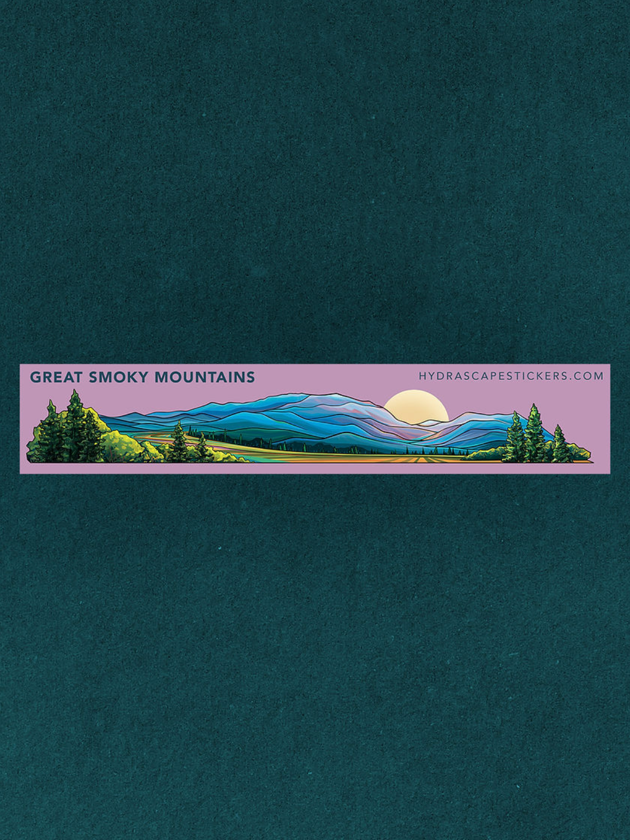 Great Smoky Mountains National Park Miniscape Sticker