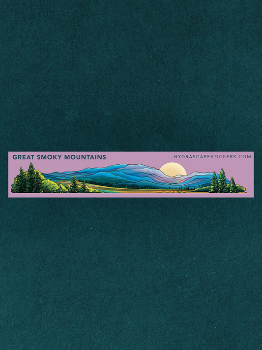 Great Smoky Mountains National Park Miniscape Sticker