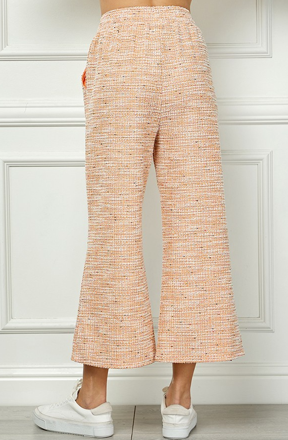 Skylar Boucle Wide Cropped Pants