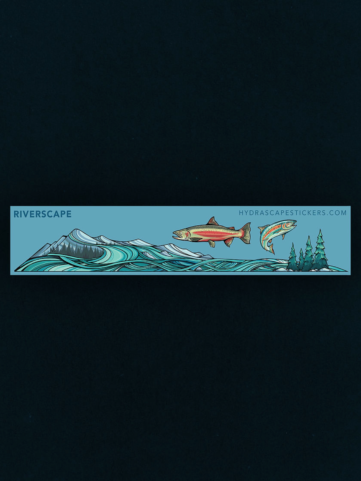 Riverscape Miniscape Sticker
