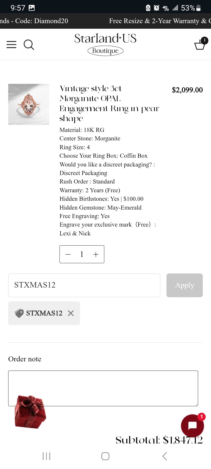Installments for Nick D.
