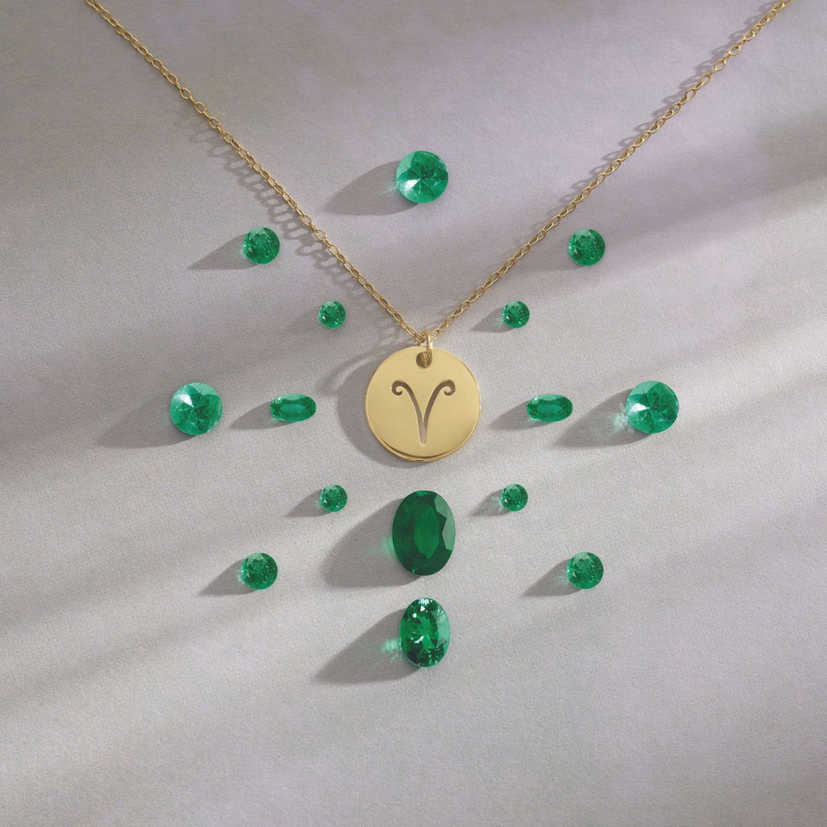 The Zodiac Necklace | Aries | 14K Gold