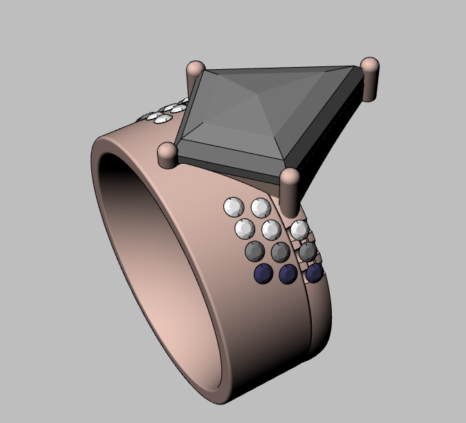 Custom Ellipse Wedding Ring for Joey - 6.11.26 - AdJ