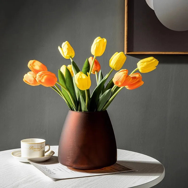 Frosted Glass Vase Collection