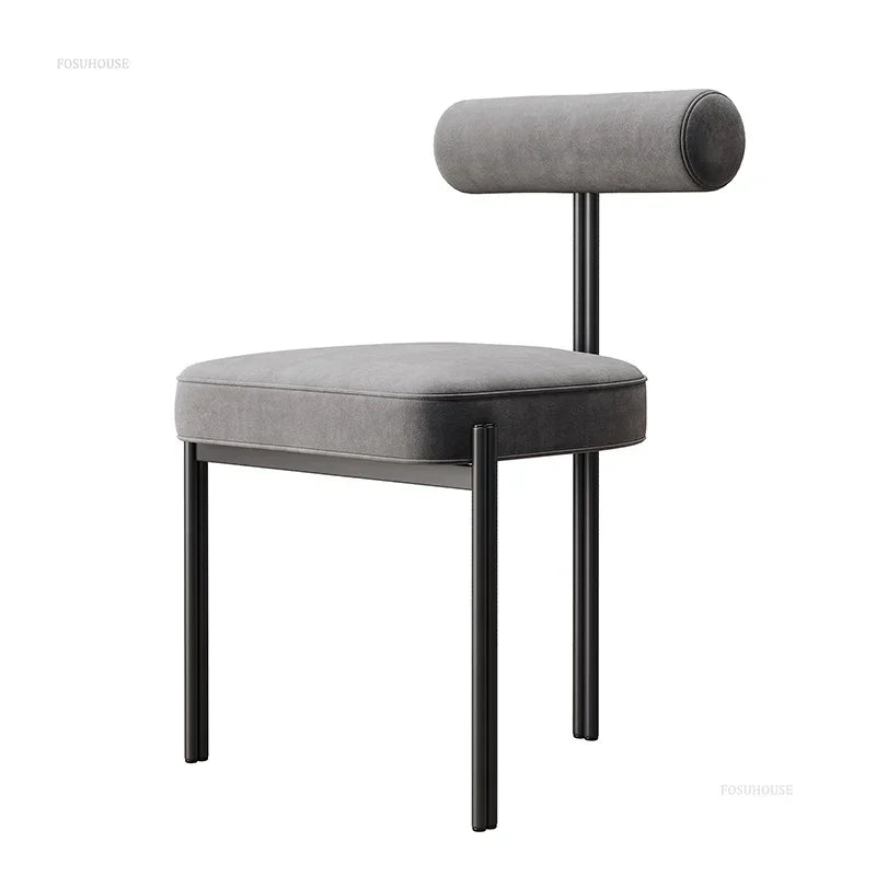 Nordic Three-Leg Upholstered Dining Chair