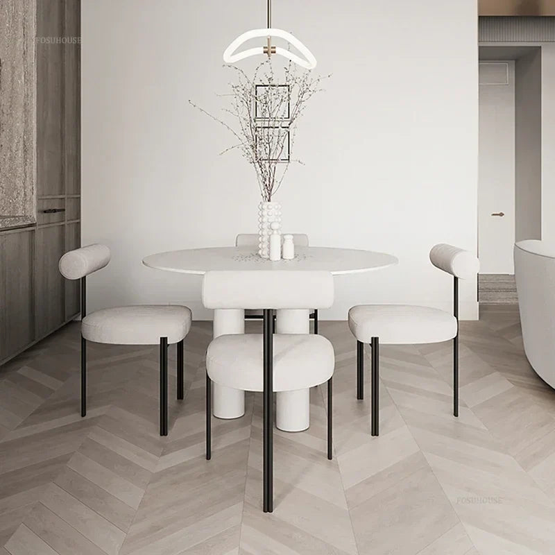 Nordic Three-Leg Upholstered Dining Chair