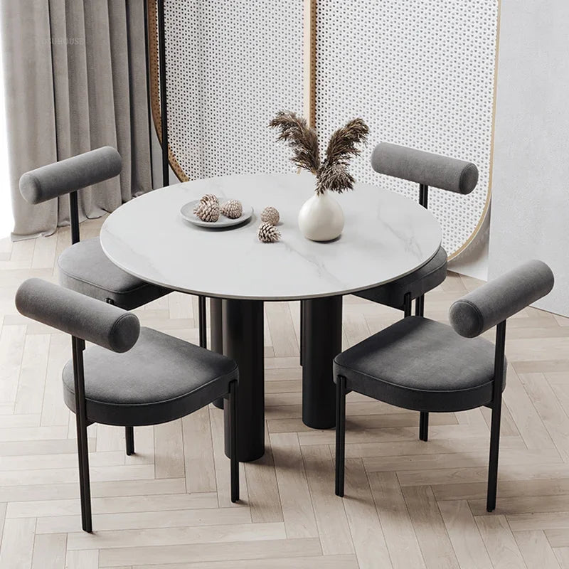 Nordic Three-Leg Upholstered Dining Chair