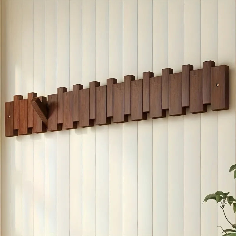 Piano-Key Wall Hook Rack