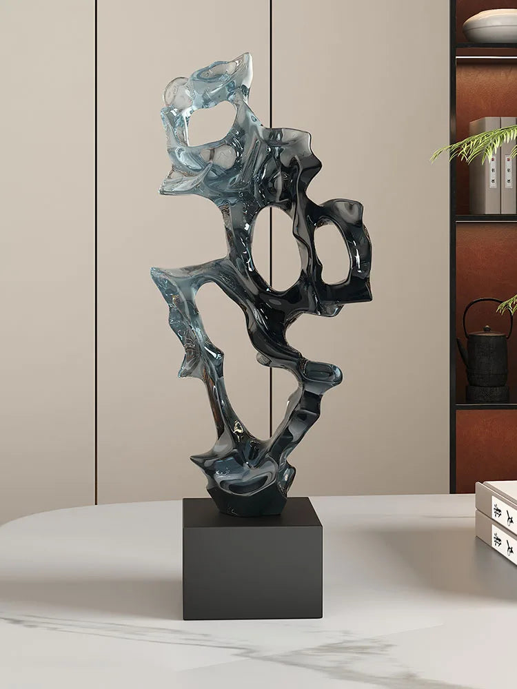 Open-Lattice Abstract Resin Sculpture