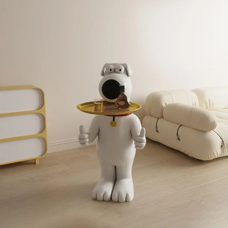 THE CONCIERGE | Standing Dog Butler Sculpture