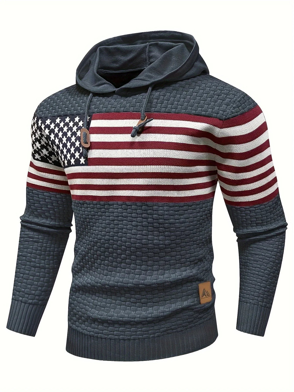 Heritage Stripe Knit Pullover Hoodie