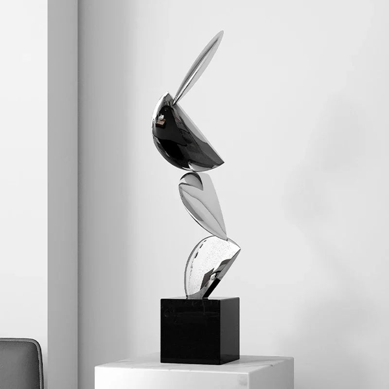 Abstract Stainless Steel Sculpture