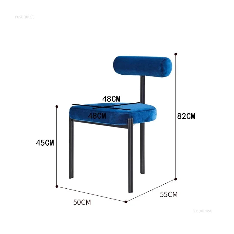 Nordic Three-Leg Upholstered Dining Chair
