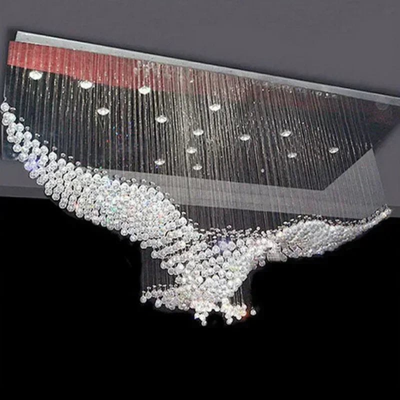 THE WINGSPAN | Crystal Eagle Pendant Chandelier