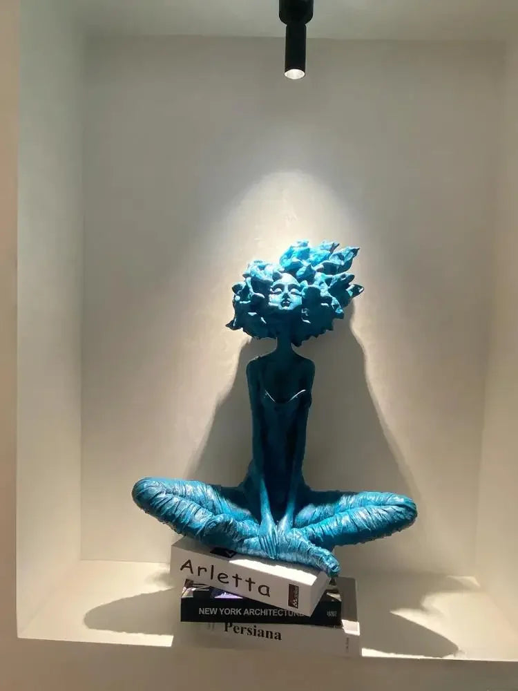 Seated Figure with Wild Hair