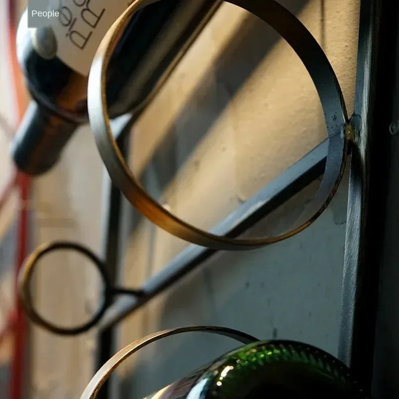 Bottle-Form Wall Wine Rack