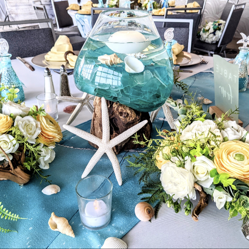 Sea Glass Driftwood Bowl
