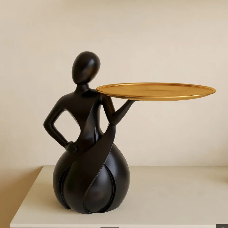 Abstract Figure Tray Sculpture