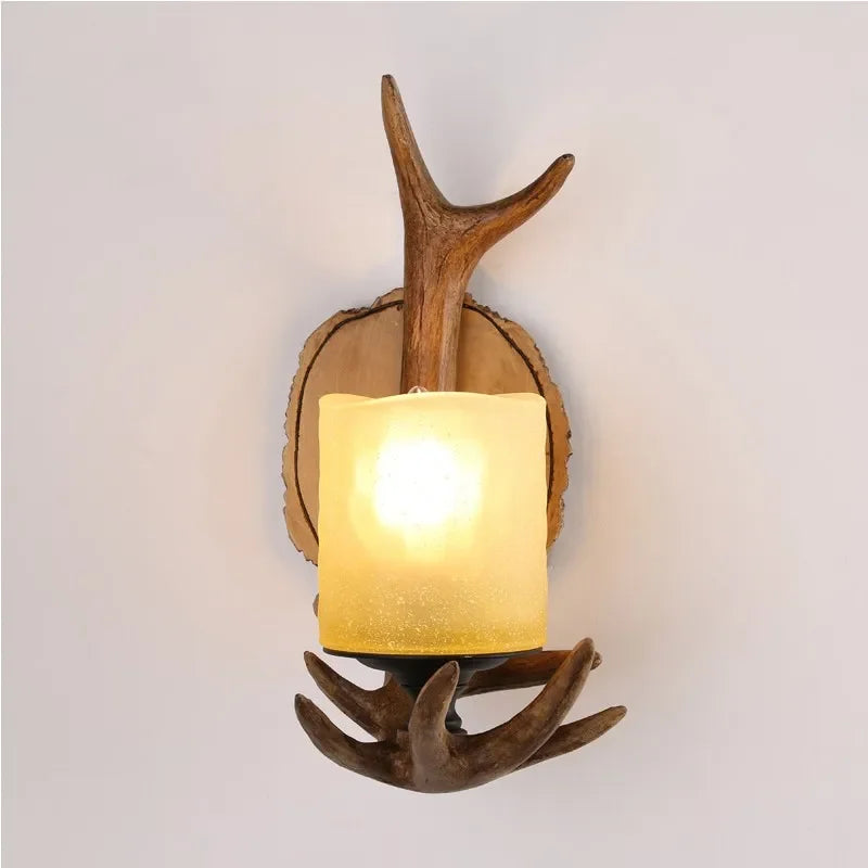 Resin Antler Wall Sconce