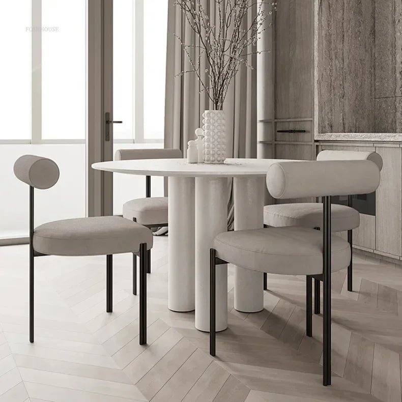 Nordic Three-Leg Upholstered Dining Chair