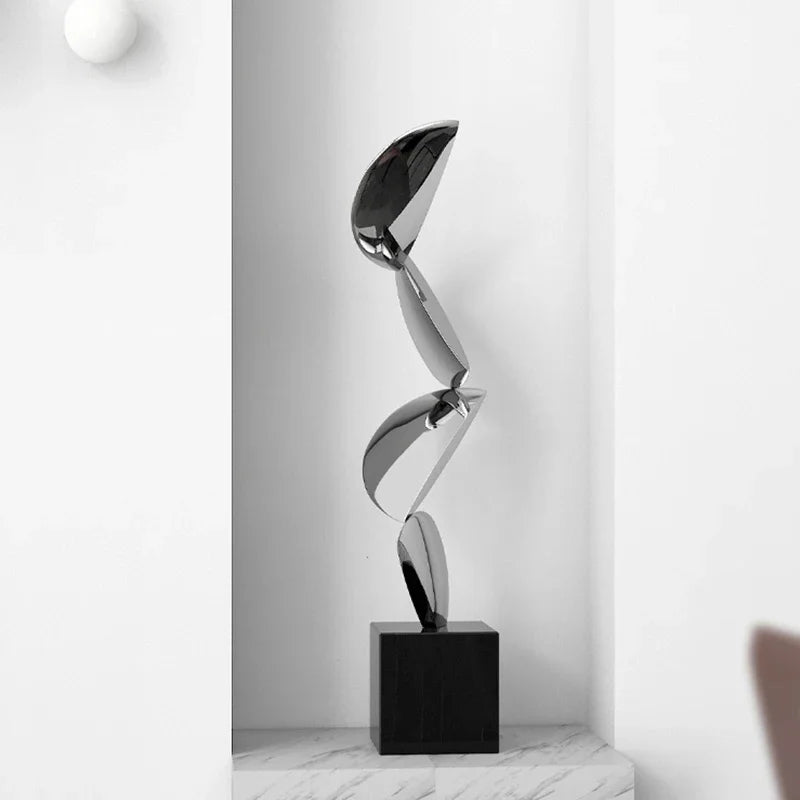 Abstract Stainless Steel Sculpture