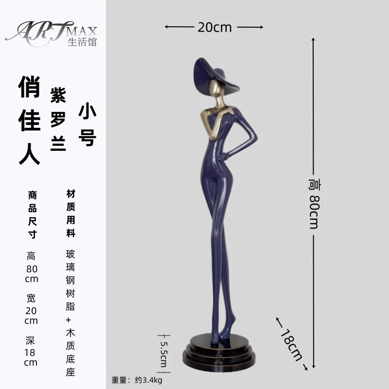 Elongated Figure Sculpture