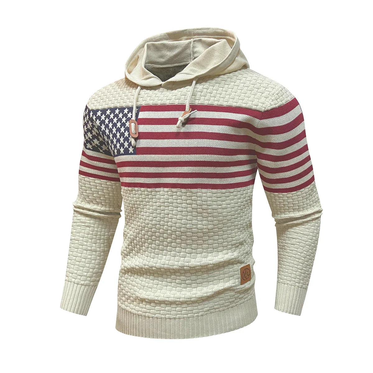 Heritage Stripe Knit Pullover Hoodie