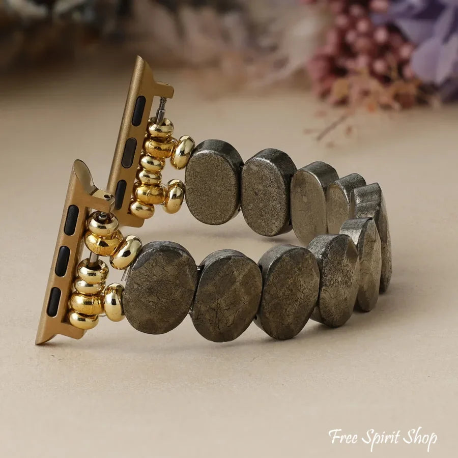Natural Pyrite Apple Watch Band