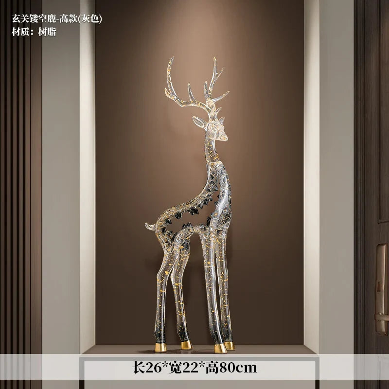 Crystal-Form Stag Sculpture