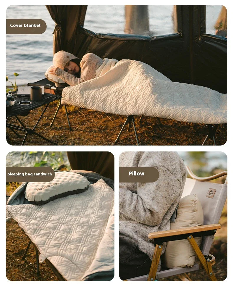 Naturehike Electric Heater Blanket Portable Ultralight Wearable Cloak Sleeping Bag Poncho Coat Winter Warm 20D 380T Nylon Fabric USB Electric Heating Quilt