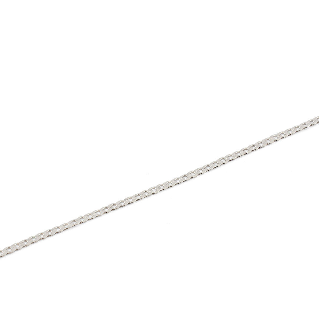 Silver Flat Cuban Chain