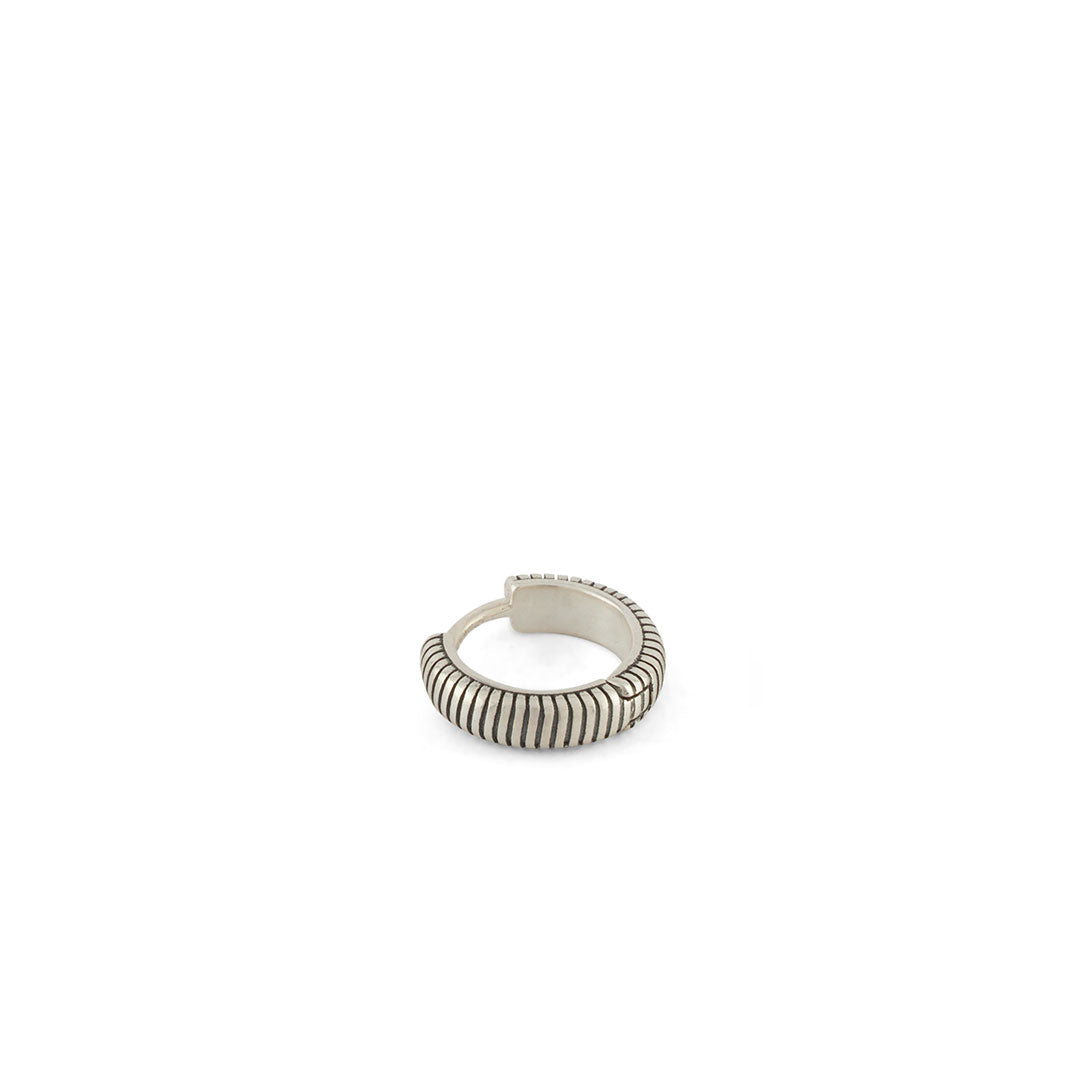 Silver Lasso Hoop Earring