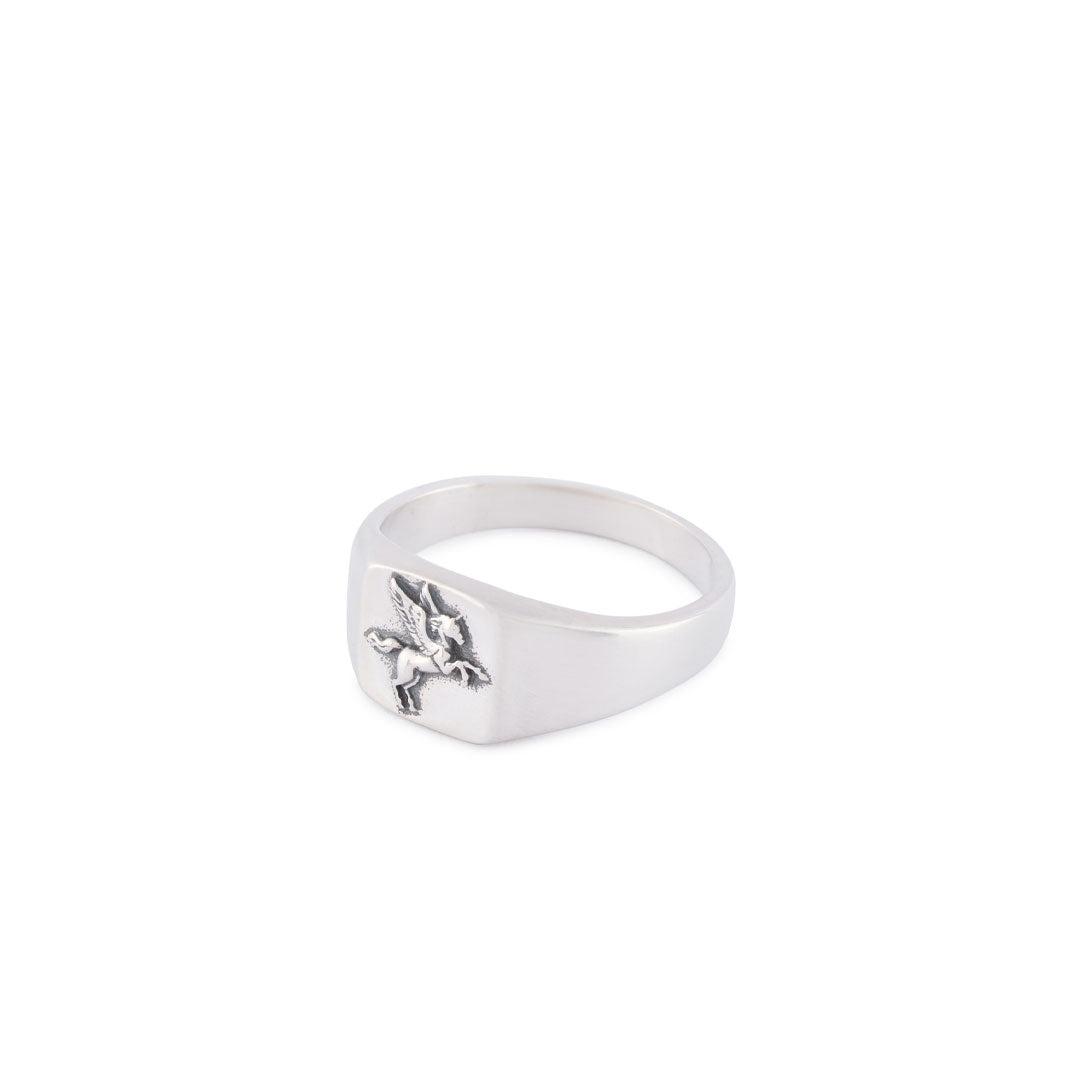 Silver Pegasus Ring