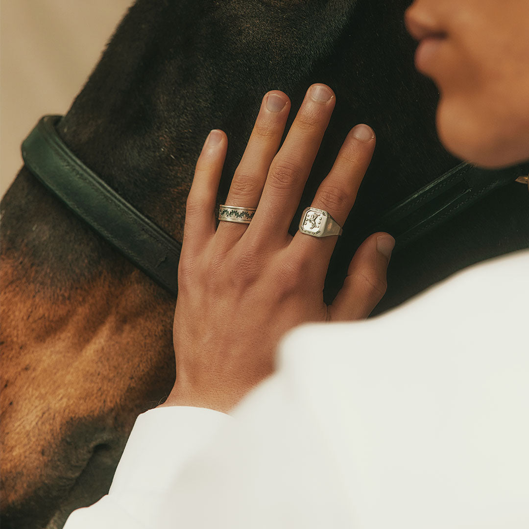 Silver Western Ring