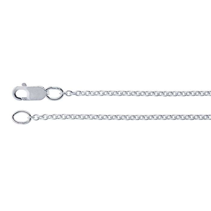 Sterling Silver 1.5mm Round Cable Chain