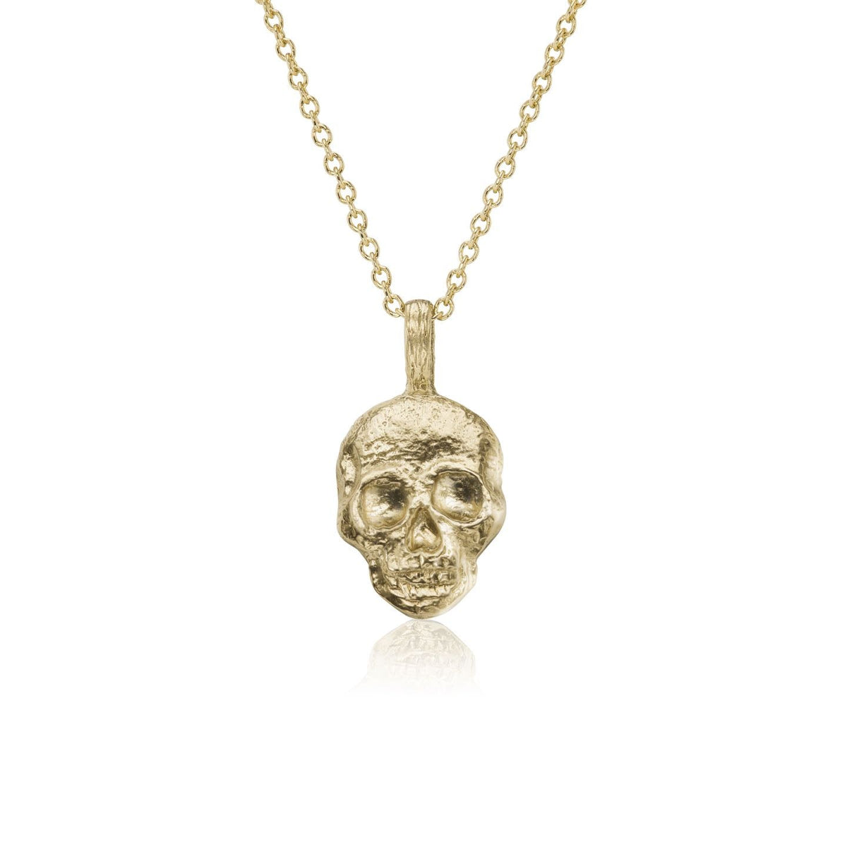 ・SKULL NECKLACE・Gold Pendant (Ready to Ship)