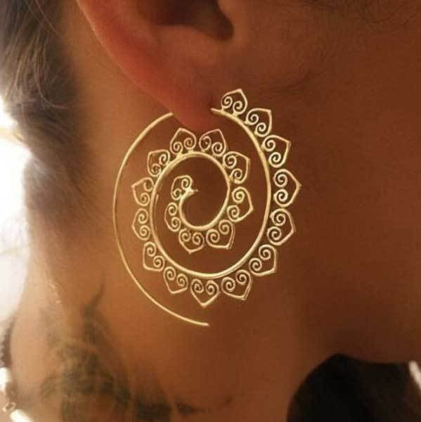 Bohemian Spiral Earrings