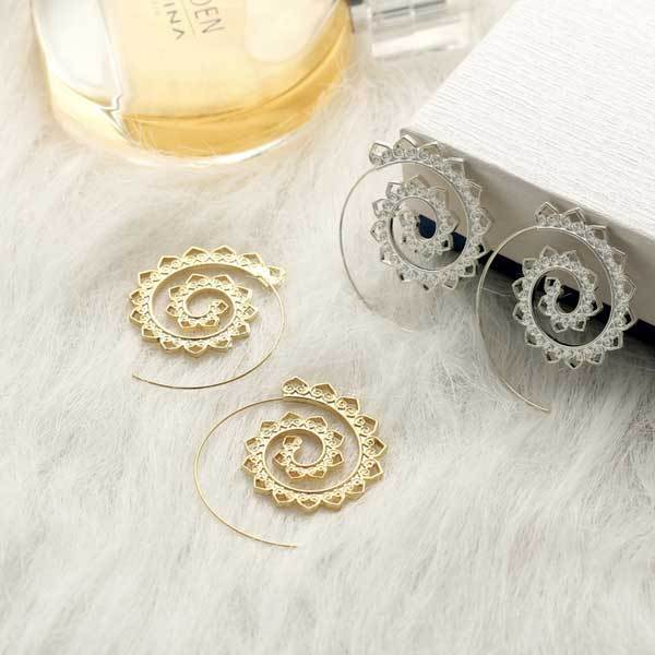 Bohemian Spiral Earrings