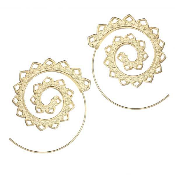 Bohemian Spiral Earrings