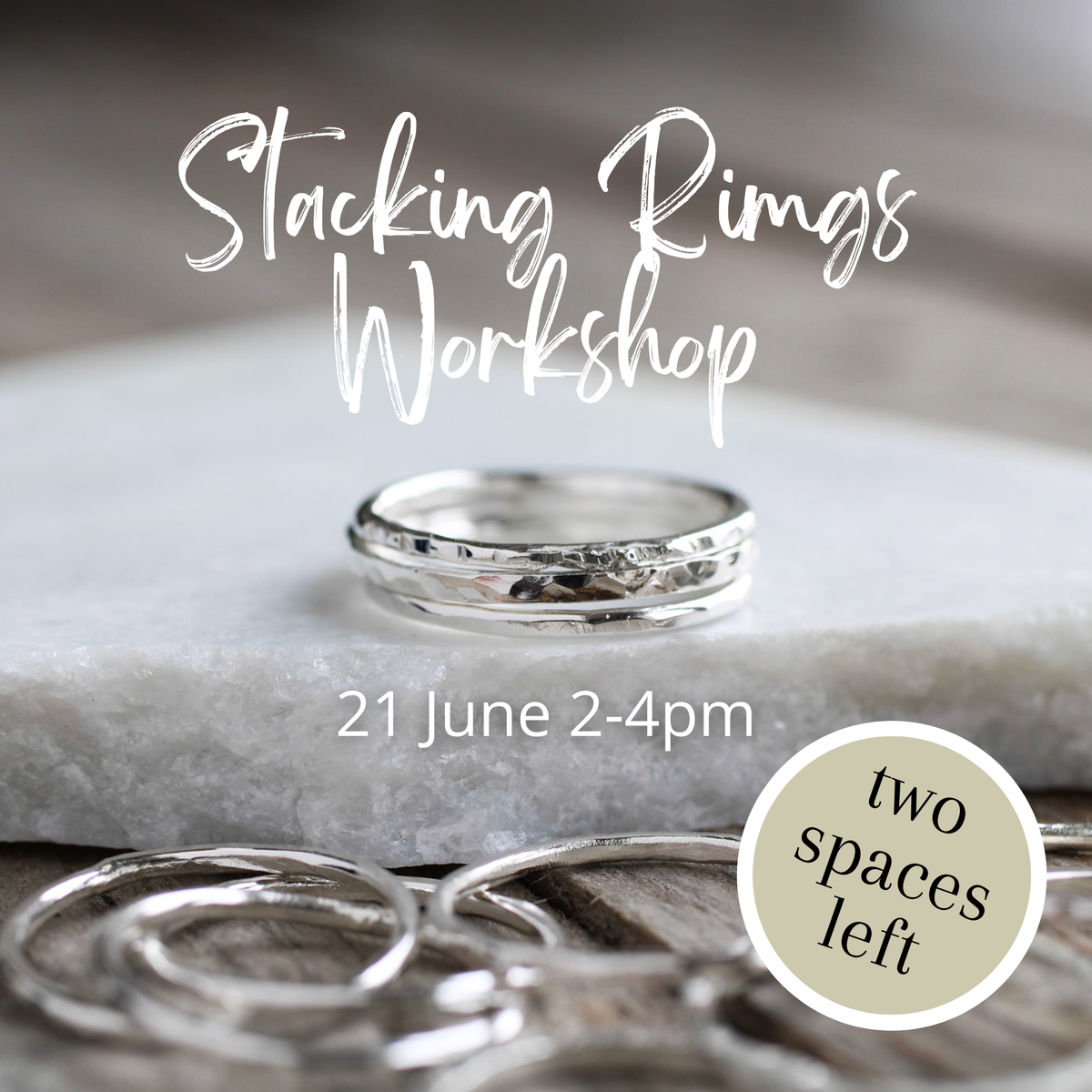 Stacking Rings Workshop - 21 June 2026 2-4pm
