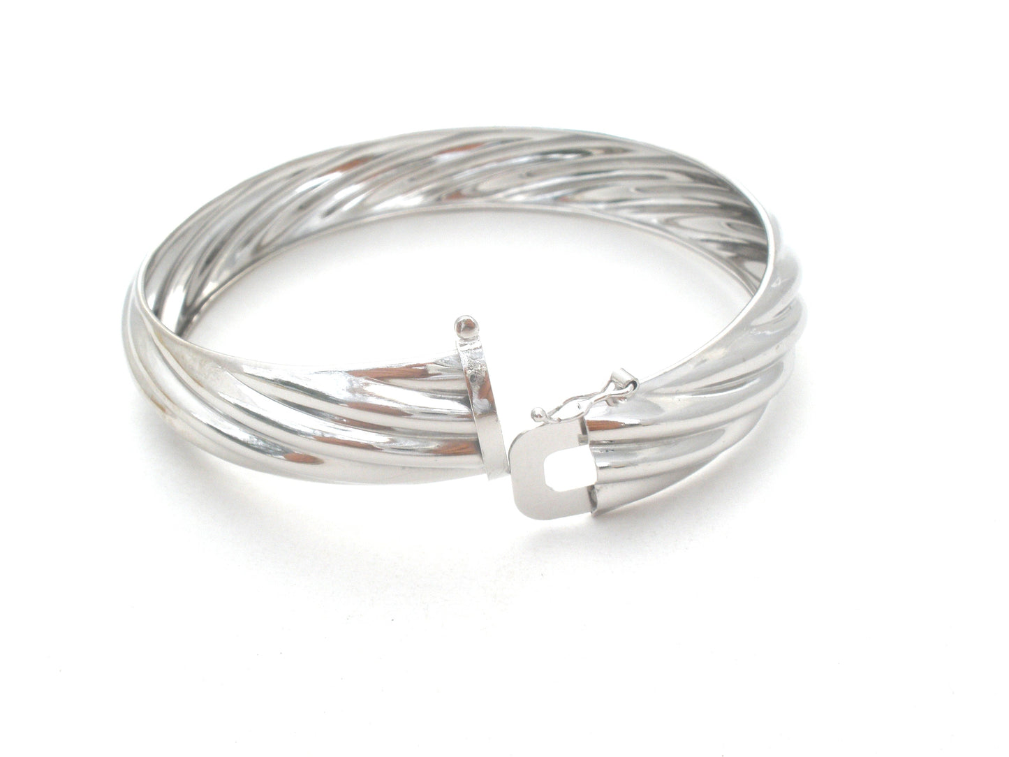 Sterling Silver Bangle Bracelet Italian LIRM