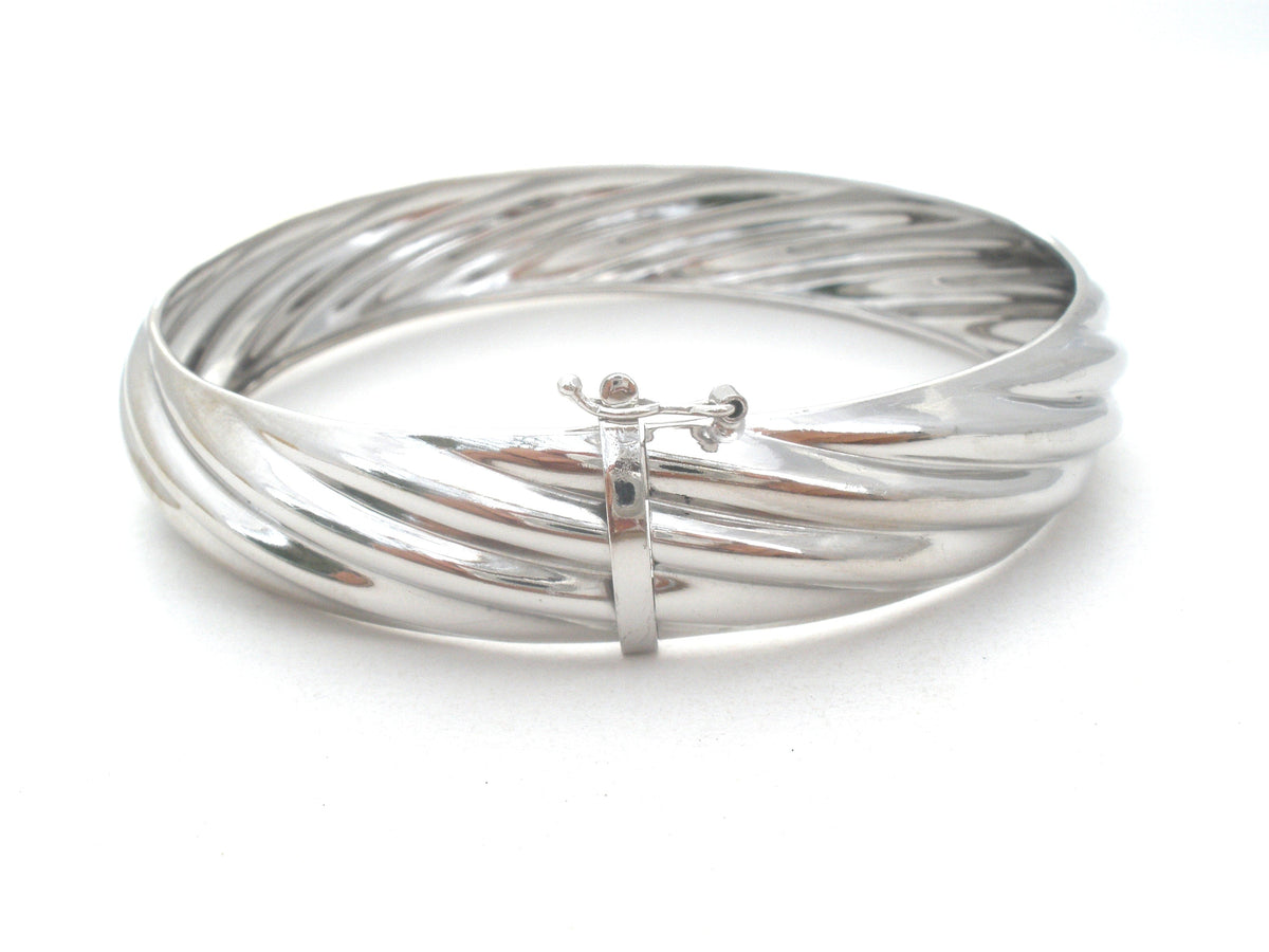 Sterling Silver Bangle Bracelet Italian LIRM