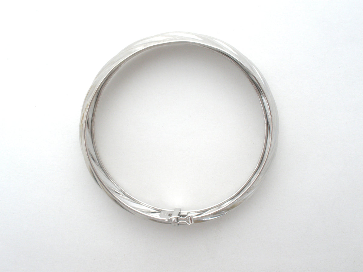 Sterling Silver Bangle Bracelet Italian LIRM