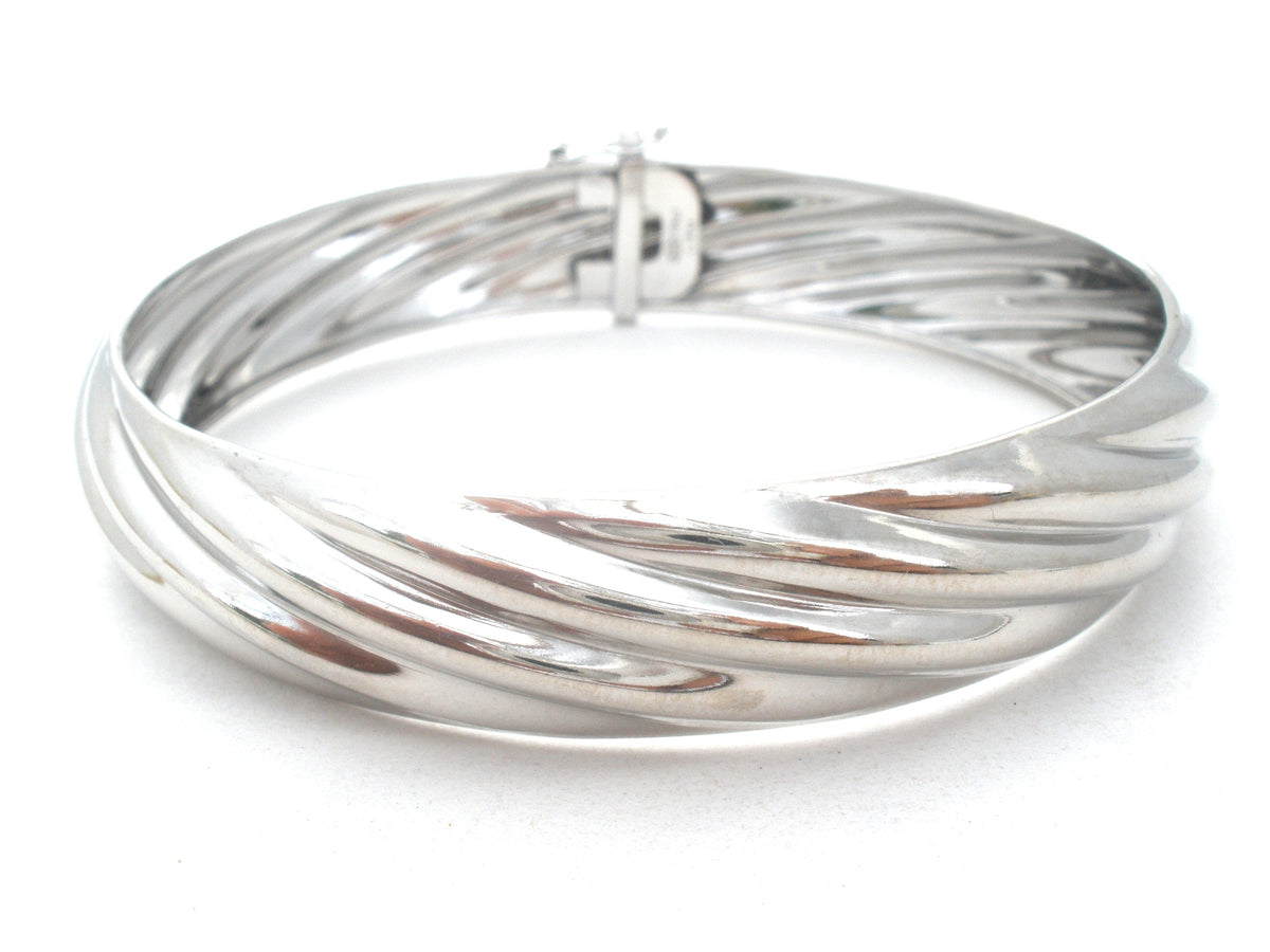 Sterling Silver Bangle Bracelet Italian LIRM