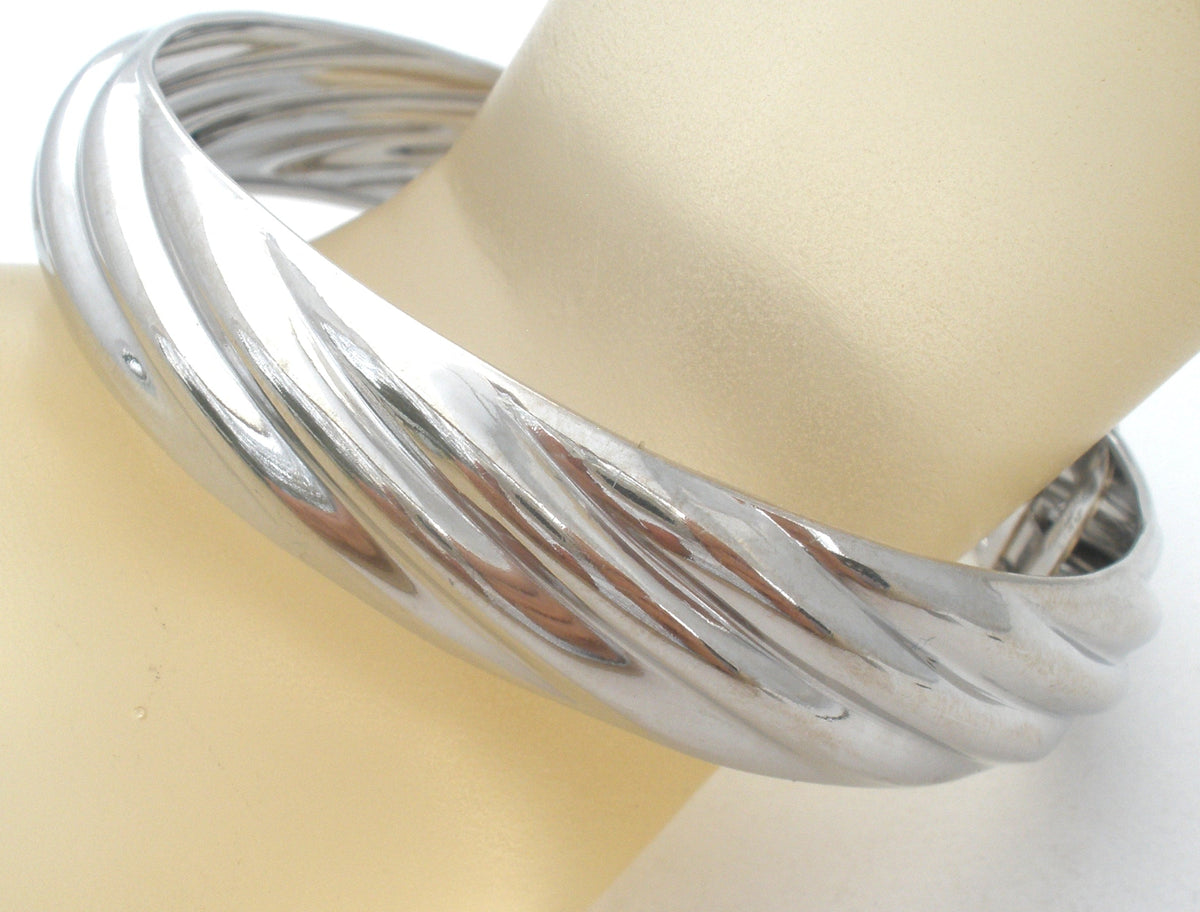 Sterling Silver Bangle Bracelet Italian LIRM