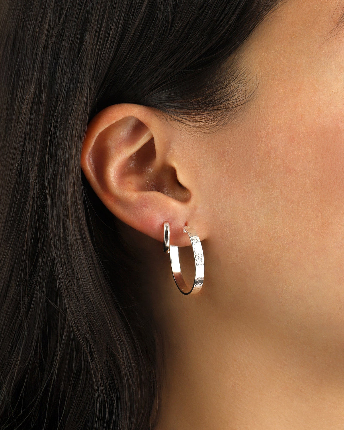 Hammered Hoops I 25mm